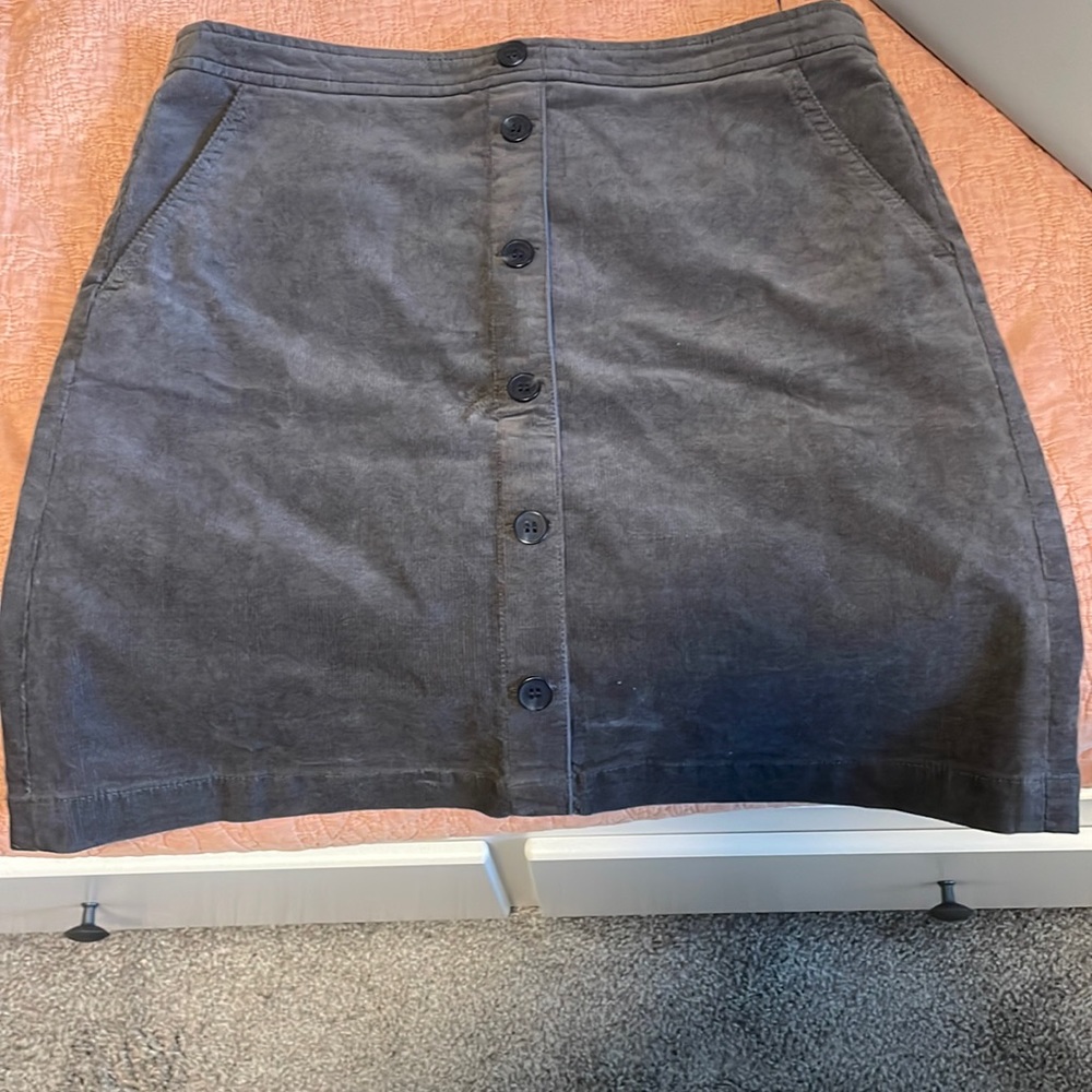 j crew courdoroy mini skirt